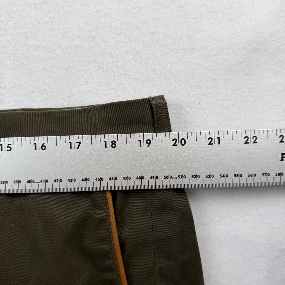 Polo Ralph Lauren Smith Pant Mens 38x32 Olive Green Cotton Twill Trousers - Picture 5 of 7